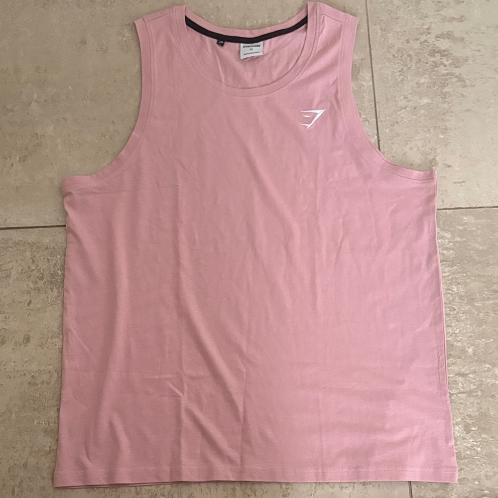 Men's Pink Gymshark Tank Top